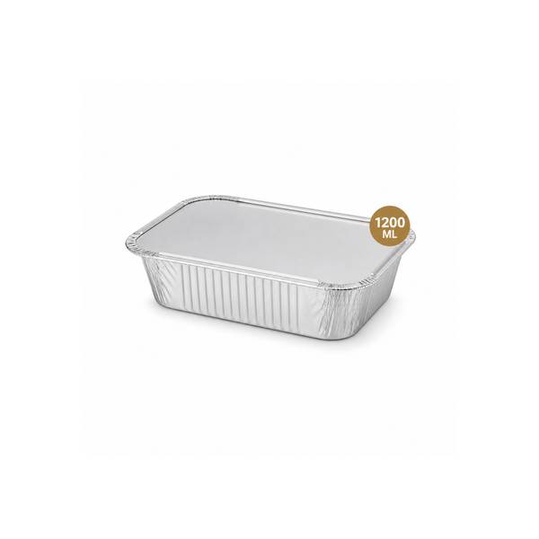 Aluminium Container With Lid 1200Ml