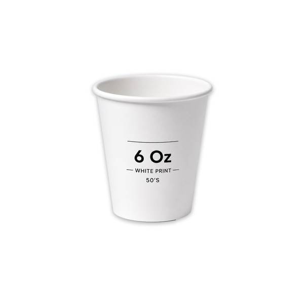 Paper Cup 6 Oz Print 50'S