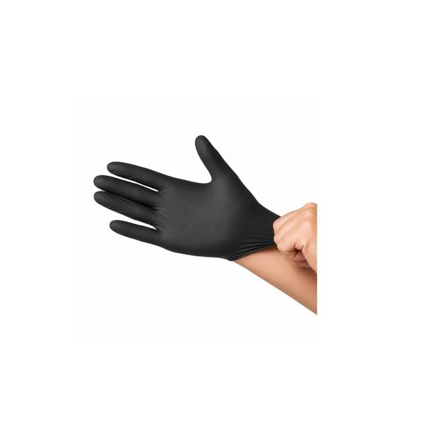 Vinyl Gloves Medium Black 100'S